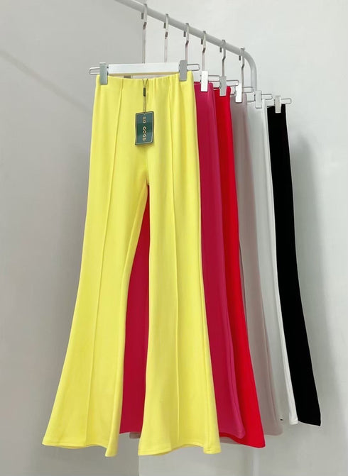 High Waisted Bootcut Trousers